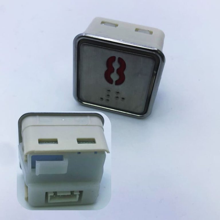 Pulsador AK-2 (Red led) Braille – Automatic S.A