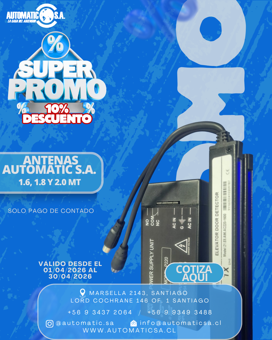 ANTENAS MAYA DE RAYOS CANTO ELECTRONICO