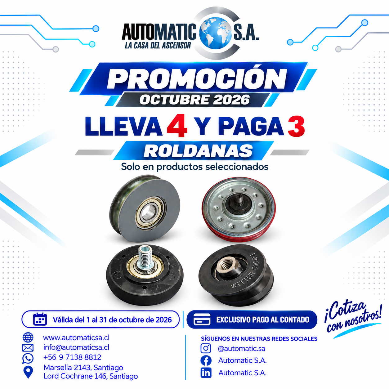 OFERTA OCTUBRE 2026 - ROLDANAS - LLEVA 4 PAGA 3