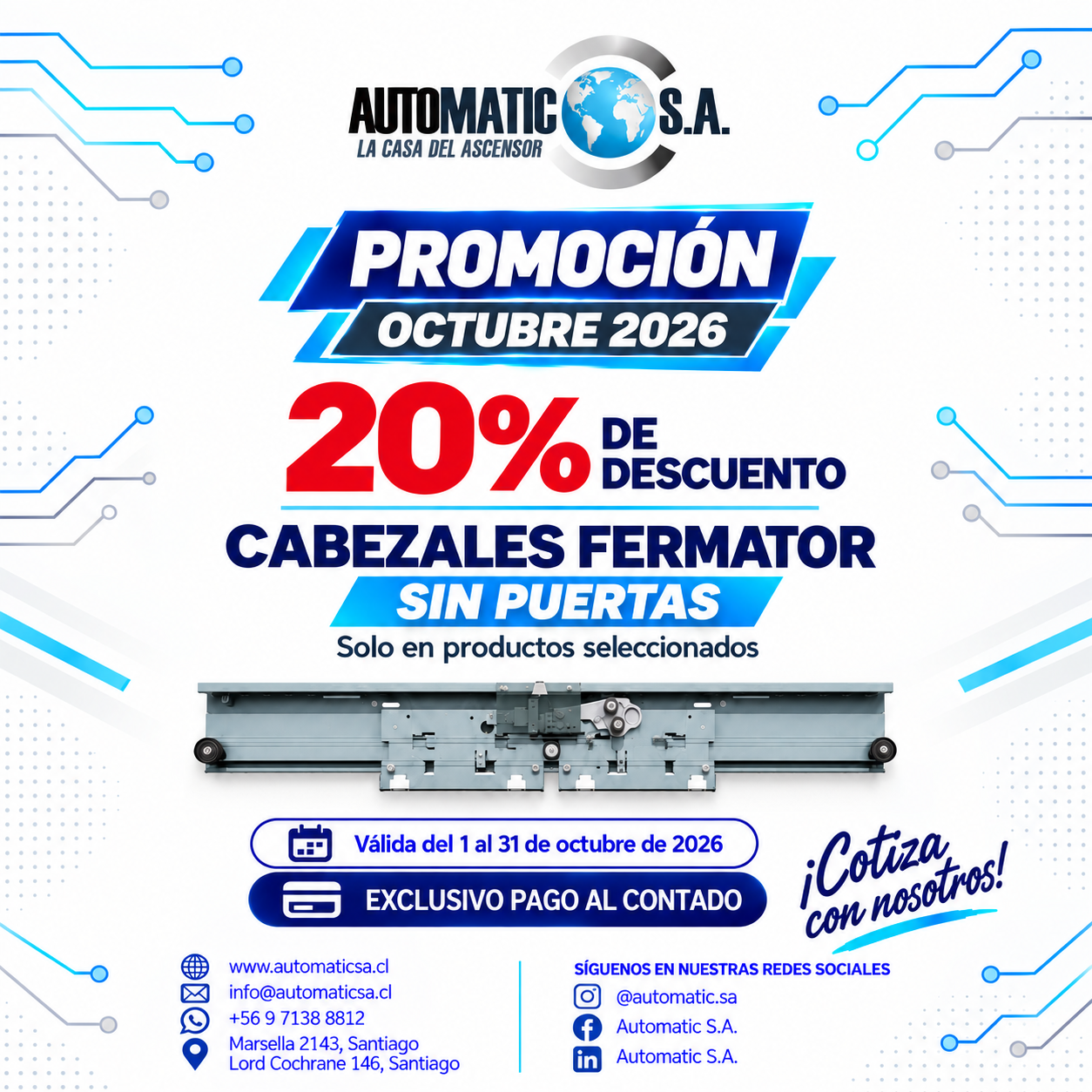 Promoción octubre_ cabezales Fermator sin puertas